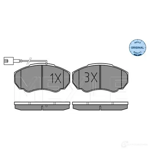Тормозные колодки дисковые, комплект MEYLE 23 917 1407623 025 239 1719/W MBP0472