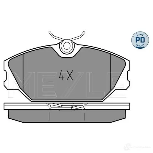 Тормозные колодки дисковые, комплект MEYLE 231 72 MBP0278PD 1407331 025 231 7218/PD