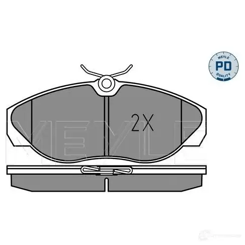Тормозные колодки дисковые, комплект MEYLE 1407198 217 97 MBP1664PD 025 217 9719/PD изображение 1