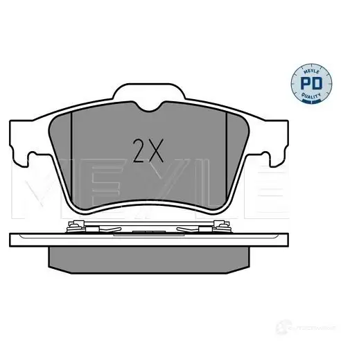 Тормозные колодки дисковые, комплект MEYLE 025 234 8216/PD MBP0357PD 1407447 2 3482 - Изображение 1