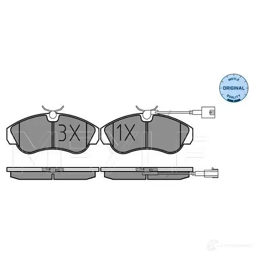 Тормозные колодки дисковые, комплект MEYLE 025 236 0319/W 23 603 MBP0402 1407511 изображение 0
