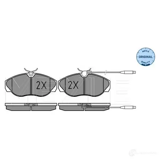 Тормозные колодки дисковые, комплект MEYLE 2 1797 025 217 9719/W MBP0195 1407199 изображение 0