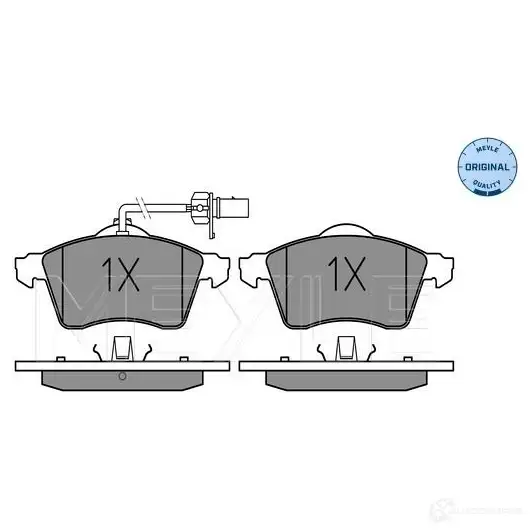 Тормозные колодки дисковые, комплект MEYLE 21 885 MBP0218 025 218 8519/W 1407232 - Изображение 1