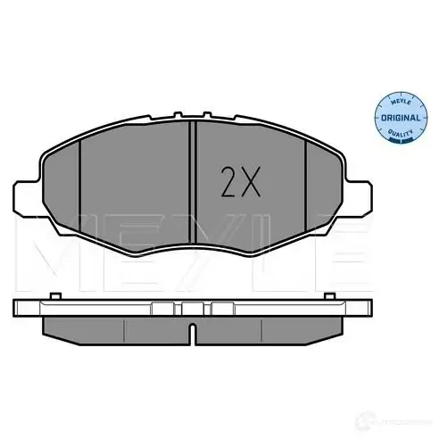 Тормозные колодки дисковые, комплект MEYLE 2452 3 025 245 2316/W 1407835 24633 изображение 1