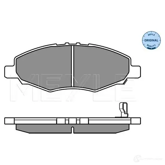 Тормозные колодки дисковые, комплект MEYLE 2452 3 025 245 2316/W 1407835 24633 изображение 2