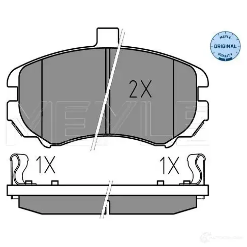Тормозные колодки дисковые, комплект MEYLE 1407790 2 4369 025 243 6917/W 24373 изображение 0