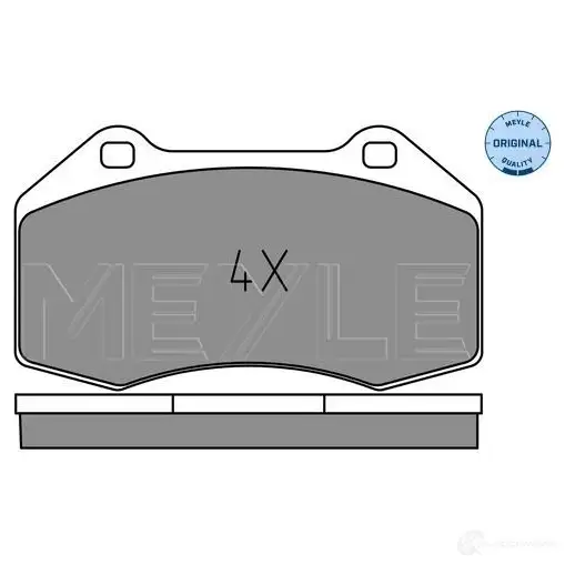 Тормозные колодки дисковые, комплект MEYLE 1407718 025 241 6215 2 4162 MBP1716 изображение 0