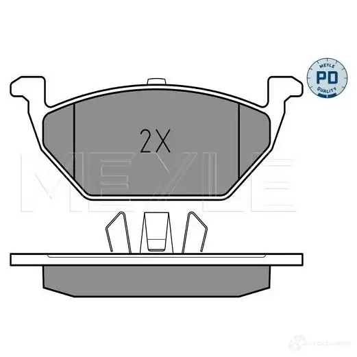 Тормозные колодки дисковые, комплект MEYLE 7860 D768 1407315 025 231 3019/PD 23130 - Изображение 1
