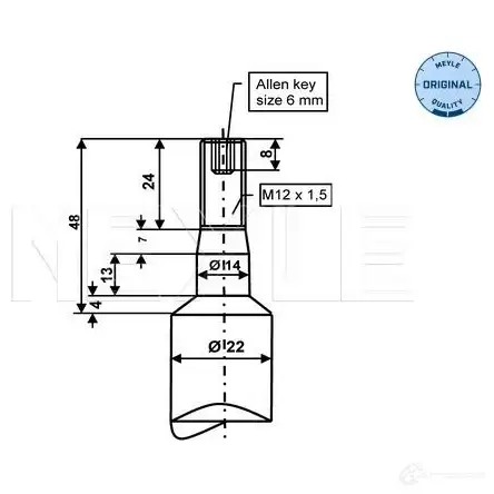 Амортизатор MEYLE M SA0323 L9X6KT6 326 624 0008 1421703 изображение 1