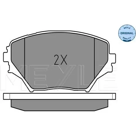 Тормозные колодки дисковые, комплект MEYLE 025 235 8517 23586 1407491 23 585 изображение 0