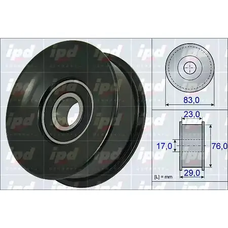 Обводной ролик приводного ремня IPD 15-3899 2145001 U4Q6YQ 3LI ZW изображение 0