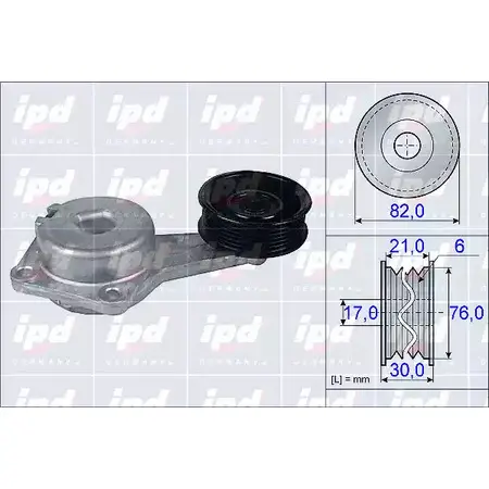 Натяжитель клинового ремня IPD FN6G8U 15-3946 2145048 89S M3 изображение 0