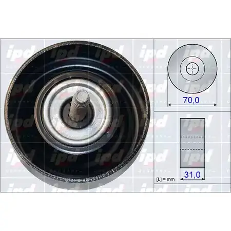 Обводной ролик приводного ремня IPD 15-3992 2145094 TARRM36 M L7OE9X изображение 0