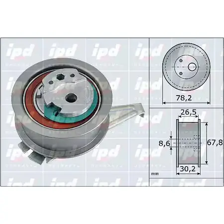 Натяжной ролик ГРМ IPD U5IZ7A 15-4071 2145146 B4 7TSL