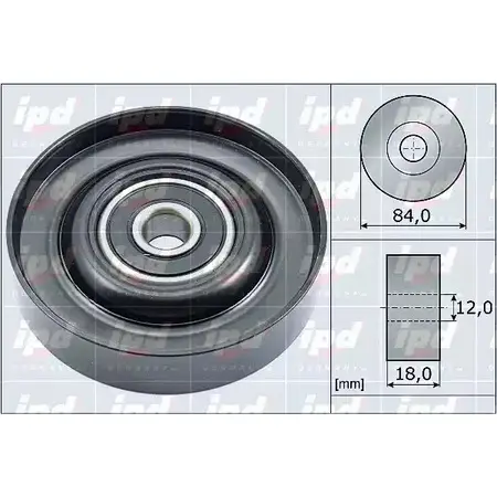 Обводной ролик приводного ремня IPD JDI KIF MJ16XQT 2145163 15-4089 изображение 0