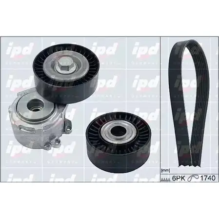 Поликлиновой ременный комплект IPD 20-1810 4 S0KS VU4RU 2146295