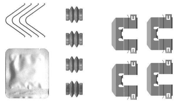 Ремкомплект колодок MINTEX 4X6EAW D MBA0117 1440288288