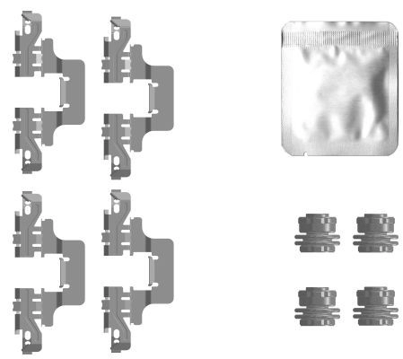 Ремкомплект колодок MINTEX 8S4 NAR MBA0128 1440288297