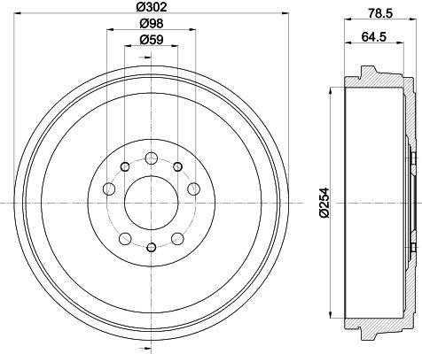 Тормозной барабан MINTEX DIP P0 1440288342 MBD419 изображение 0