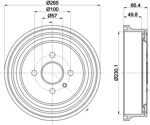 Тормозной барабан MINTEX MBD434 1440288357 DYEOC C