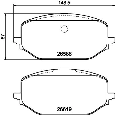 Тормозные колодки дисковые, комплект MINTEX 1439897462 D0M 4W MDB3349 изображение 0