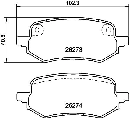 Тормозные колодки дисковые, комплект MINTEX MDB4286 1439897531 O5W29 6 изображение 0