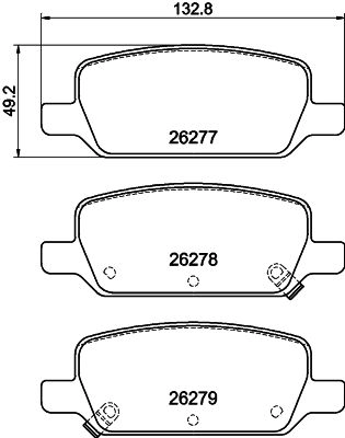 Тормозные колодки дисковые, комплект MINTEX B 1IP6 1439897534 MDB4289 изображение 0