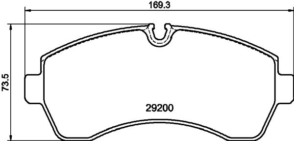 Тормозные колодки дисковые, комплект MINTEX 1439897539 MDB4311 6H LDK