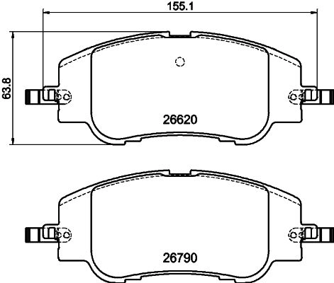 Тормозные колодки дисковые, комплект MINTEX 1440288370 MDB4340 9619U A изображение 0