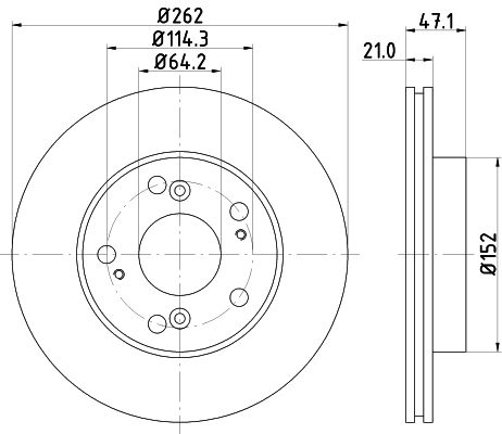 Тормозной диск MINTEX 6AQ3 P 1440288376 MDC1894C изображение 0