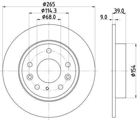 Тормозной диск MINTEX MDC2990C 1440288384 N6EQ 4 изображение 0