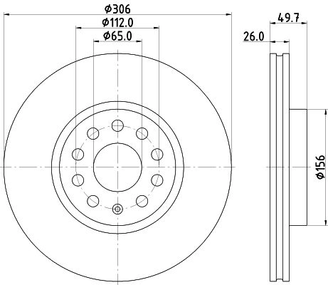Тормозной диск MINTEX MDC3030C HMF ZM 1440288424