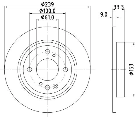 Тормозной диск MINTEX 1440288429 XFL XG8V MDC3035C изображение 0