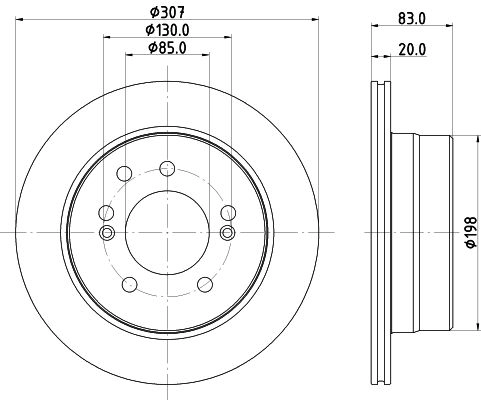 Тормозной диск MINTEX D7LCI H 1440288449 MDC3093C изображение 0