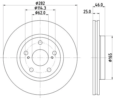 Тормозной диск MINTEX MDC3094C LWWS J 1440288450 изображение 0