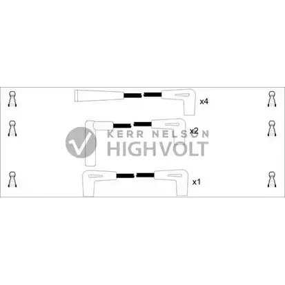 Высоковольтные провода зажигания STANDARD NV VFH 2236947 64BQ8 OEF168 изображение 0