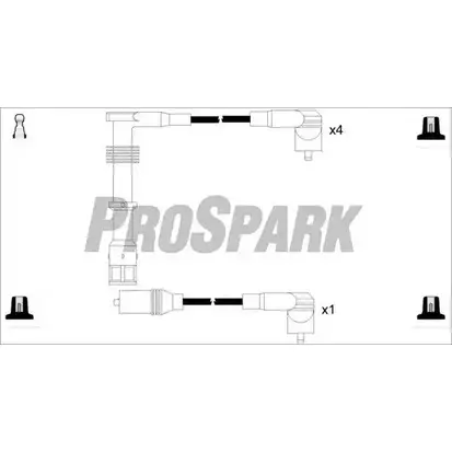 Высоковольтные провода зажигания STANDARD 9FM B3A7 HZWQP 2238785 OES1118