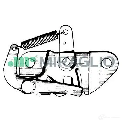 Замок капота MIRAGLIO 8058335370154 3898521 37118 XY6 NJQA