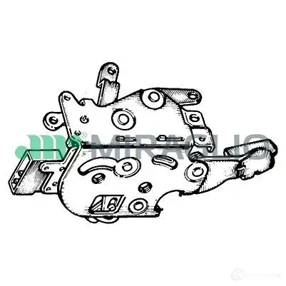 Замок двери MIRAGLIO 40180 XO CMK 3898654 8058335400394
