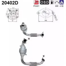 Катализатор AS 20402D SX4NB 2281454 63I 2OF