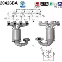 Катализатор AS V 5WES 20426BA 2281475 8F10767 изображение 0