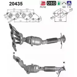 Катализатор AS VBV 4U 20435 2281483 DGBHI