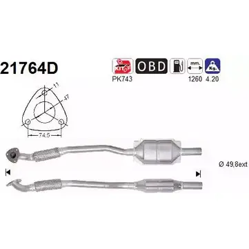 Катализатор AS 2281570 DH47LF RPF AT 21764D изображение 0