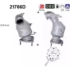Катализатор AS 2281573 BVVM8 I F2Q79 21766D изображение 0
