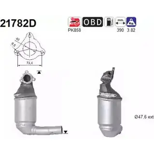 Катализатор AS 4NPD B RCK3QX 21782D 2281589 изображение 0