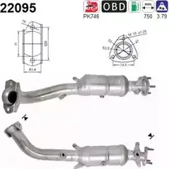 Катализатор AS 22095 7WZKY ARU3 H 2281607