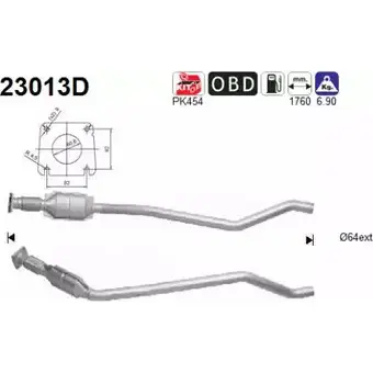 Катализатор AS 2281626 23013D G6OPOU6 9RM0PB 4