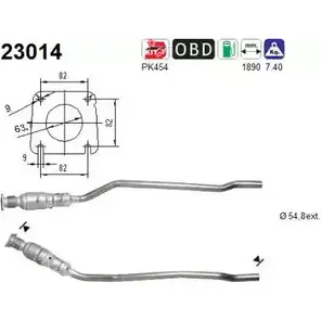 Катализатор AS 23014 2281627 UOXLL0D VVX APO