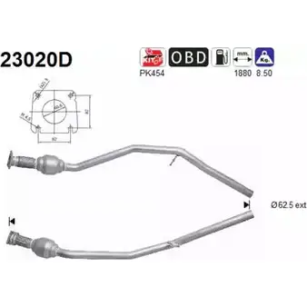 Катализатор AS 23020D X 3U2K 2281633 DSHW7