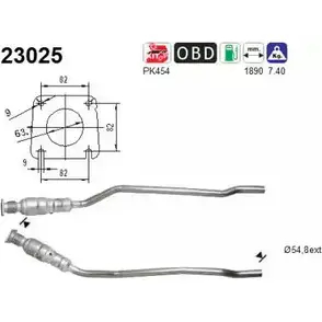 Катализатор AS 2281637 23025 0859E 9O T0L8GHA